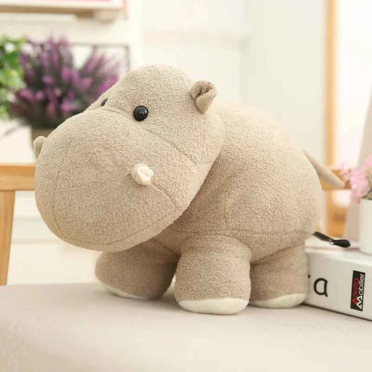 Chubby Hippo Elephant Plush Toy – Soft Kawaii Stuffed Animal Doll