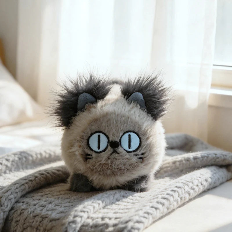 Kawaii Brown Cat Plush Pillow – 30 cm or 46 cm