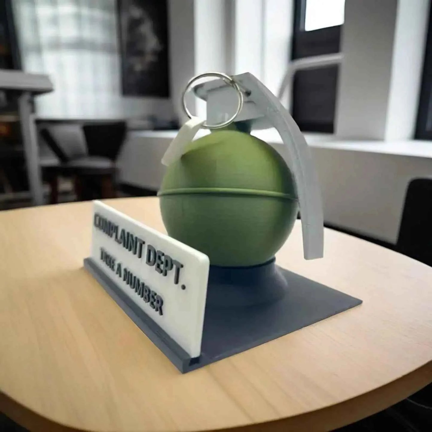 Complaint Department Desk Sign 3D Printed Prank