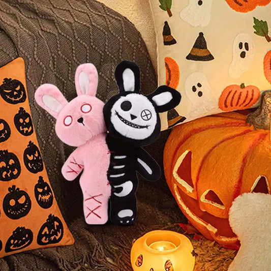 Two-Headed Rabbit Plush 11" - Horror Decor & Gift