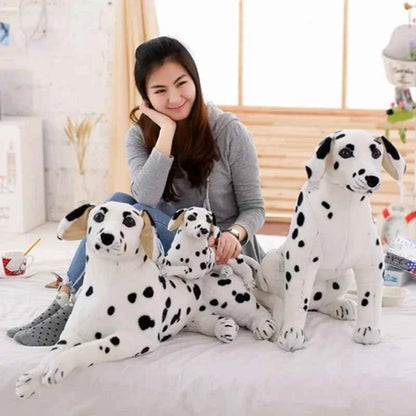 Giant Realistic Dalmatian Dog Plush Toy – 35.4" Simulation Puppy Body Pillow