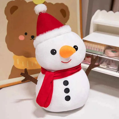 Cute Christmas Plush Toys (Up to 19.7 in) - Stuffed Santa, Snowman & Gingerbread Man Doll