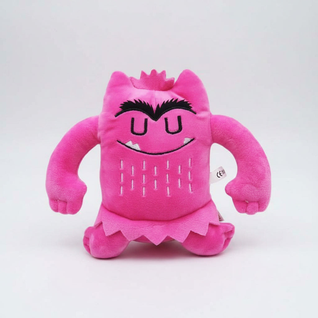 6PCS Kawaii Emotion Monster Plush Toys - 6 Colors Soft Stuffed Animals, Cute Educational Sensory Toys for Kids Birthday Gifts &