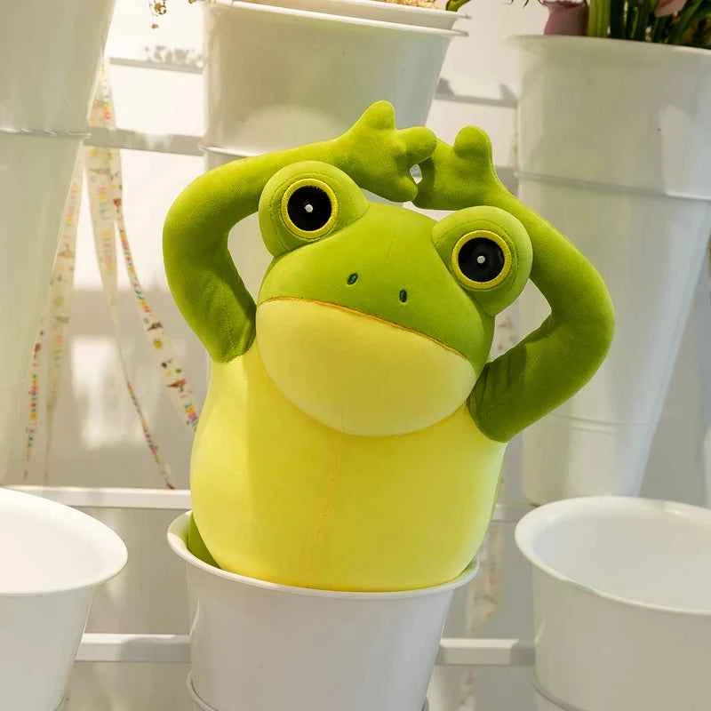 50cm Cute Cozy Frog Plushies Soft Stuffed Animal Funny Frog