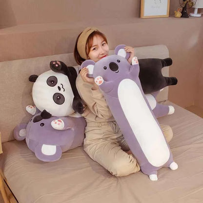 15 Styles 50-150cm Long Cat Plush Toys Stuffed Soft Pause Office Dog Doll Bed Sleepping Pillow Home Decor Birthday Girls Gifts