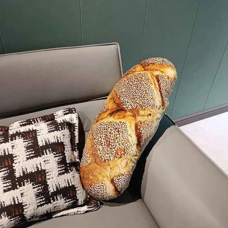 Giant Kawaii Bread Plush Pillow (15-27.6 in) - Soft Food Cushion Toy Christmas Gift