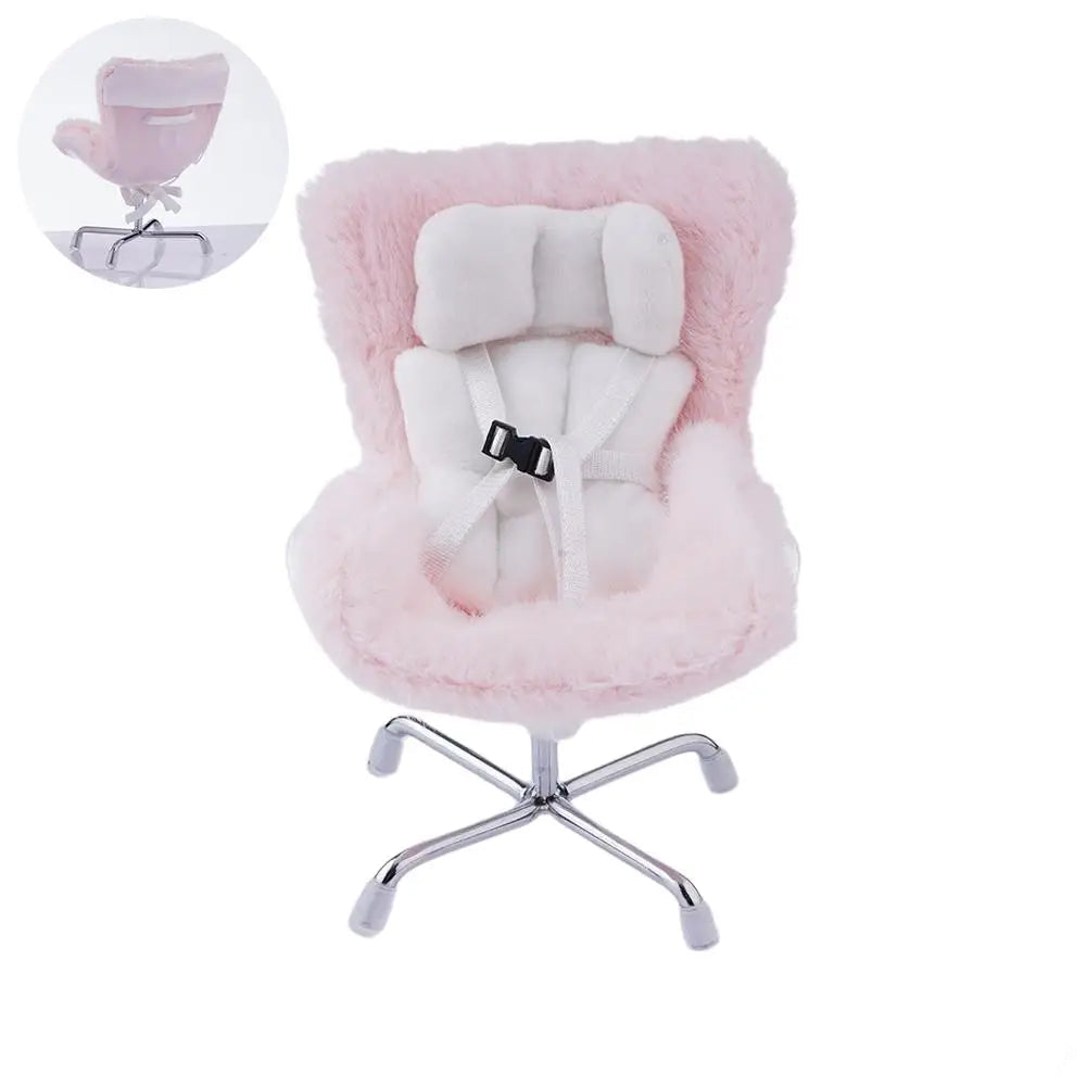 Kawaii Labubu Doll Safety Seat (4.25 in) - Cute Car Decoration & Ob11 Ornament Gift