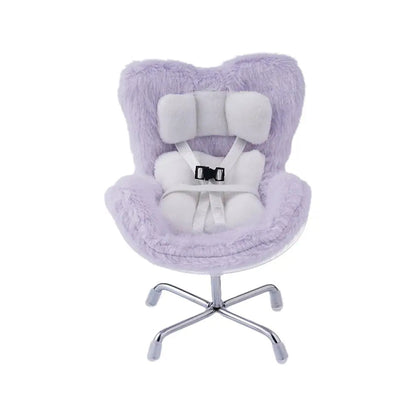 Kawaii Labubu Doll Safety Seat (4.25 in) - Cute Car Decoration & Ob11 Ornament Gift