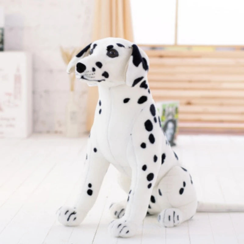 Giant Realistic Dalmatian Dog Plush Toy – 35.4" Simulation Puppy Body Pillow D