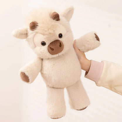 Highland Cattle Plush Toy – 17.7" (45cm) Soft Cow Plush Doll