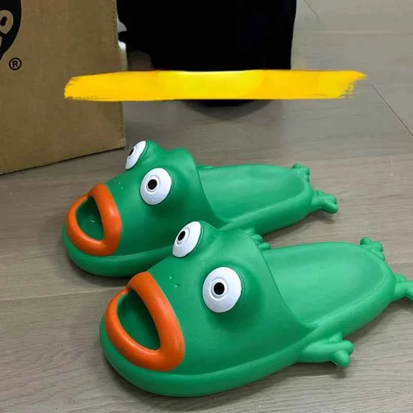 Frog House Slipper Cloud Woman Sandals Flip Flop Toad Soft