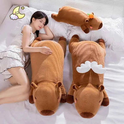 Giant Kawaii Capybara Plush Pillow (23.6-39.4 in) - Cute Stuffed Animal Decor Gift