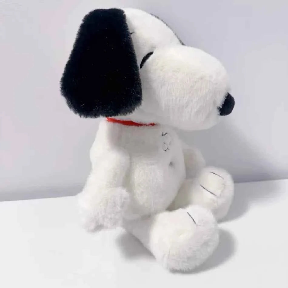 2026 hot Disney Snoopy Plush Doll Breath Child Peluche Soothes Toy Anime Baby Music Light Sleep Toys Snoopy White Dog Kid Gifts