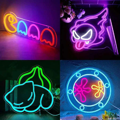 Gaming Neon Sign Game Room Decor Man Cave Kids Room - Wall