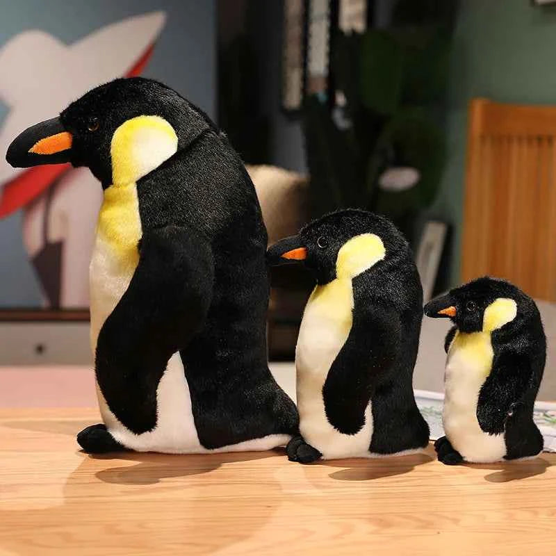 Cute Fluffy Penguin Plush Doll - Soft Stuffed Animal Toy Room Decor Gift, 3 Sizes