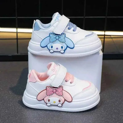 Girl White My Melody Cartoon Sneakers - Anti Slip Soft Bottom Child Sports Shoes