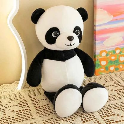 25cm Stuffed Lifelike Lion Tiger Elephant Monkey Leopard Giraffe Raccoon Doll Simulation Forest Animals Plush Toys for Kids Gift