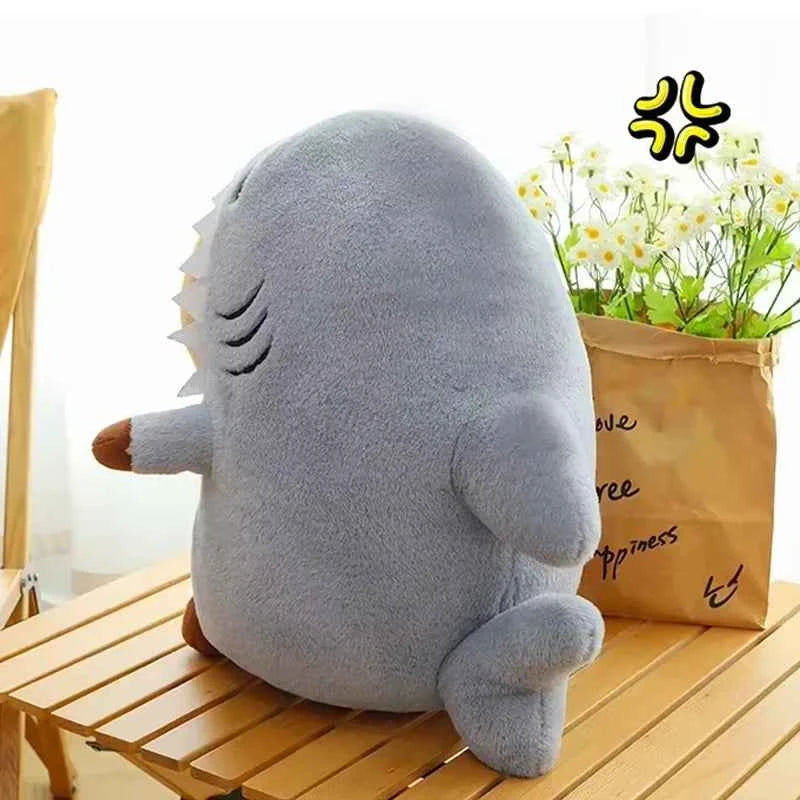 Shark Capybara Plush Toy – Cute Capybara in Shark Costume Stuffed Animal Pillow