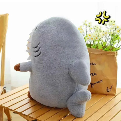 Shark Capybara Plush Toy – Cute Capybara in Shark Costume Stuffed Animal Pillow
