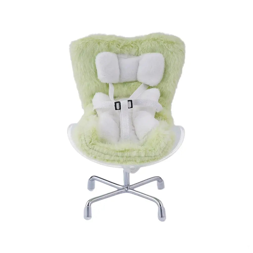 Kawaii Labubu Doll Safety Seat (4.25 in) - Cute Car Decoration & Ob11 Ornament Gift