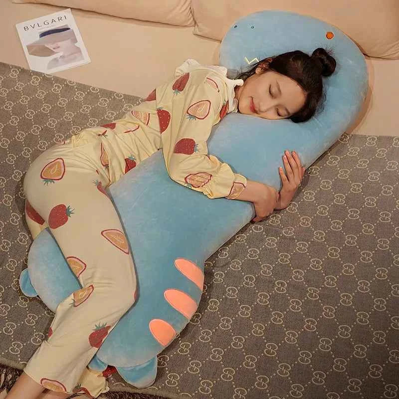 Giant Long Animal Plush Pillow – Fox, Dinosaur & Crocodile Body Pillow