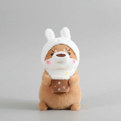 Kawaii Otter Plush Toy Lovely Otter Turn to Dinosaur Rabbit Unicorn Stuffed Doll Soft Cartoon Animal Pillow Birthday Gift