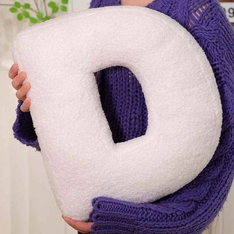 Kawaii English Letter Plush Pillow – Soft Stuffed Alphabet Sofa Cushion & Kids Learning Toy (A–Z + Heart)
