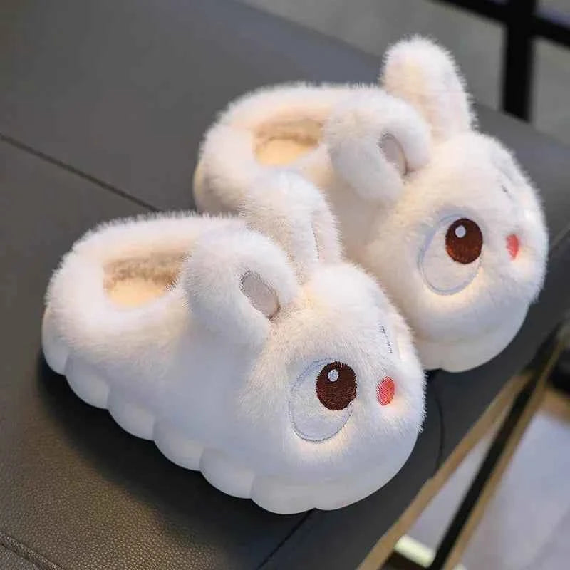New Winter Cute Big eyed Rabbit Children's Waterproof Warm White