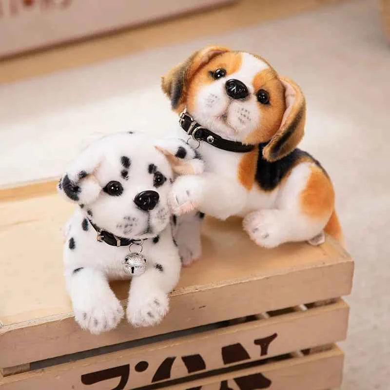 Realistic Dalmatian Plush Toy – Cute Spotted Dog Stuffed Animal Puppy Doll