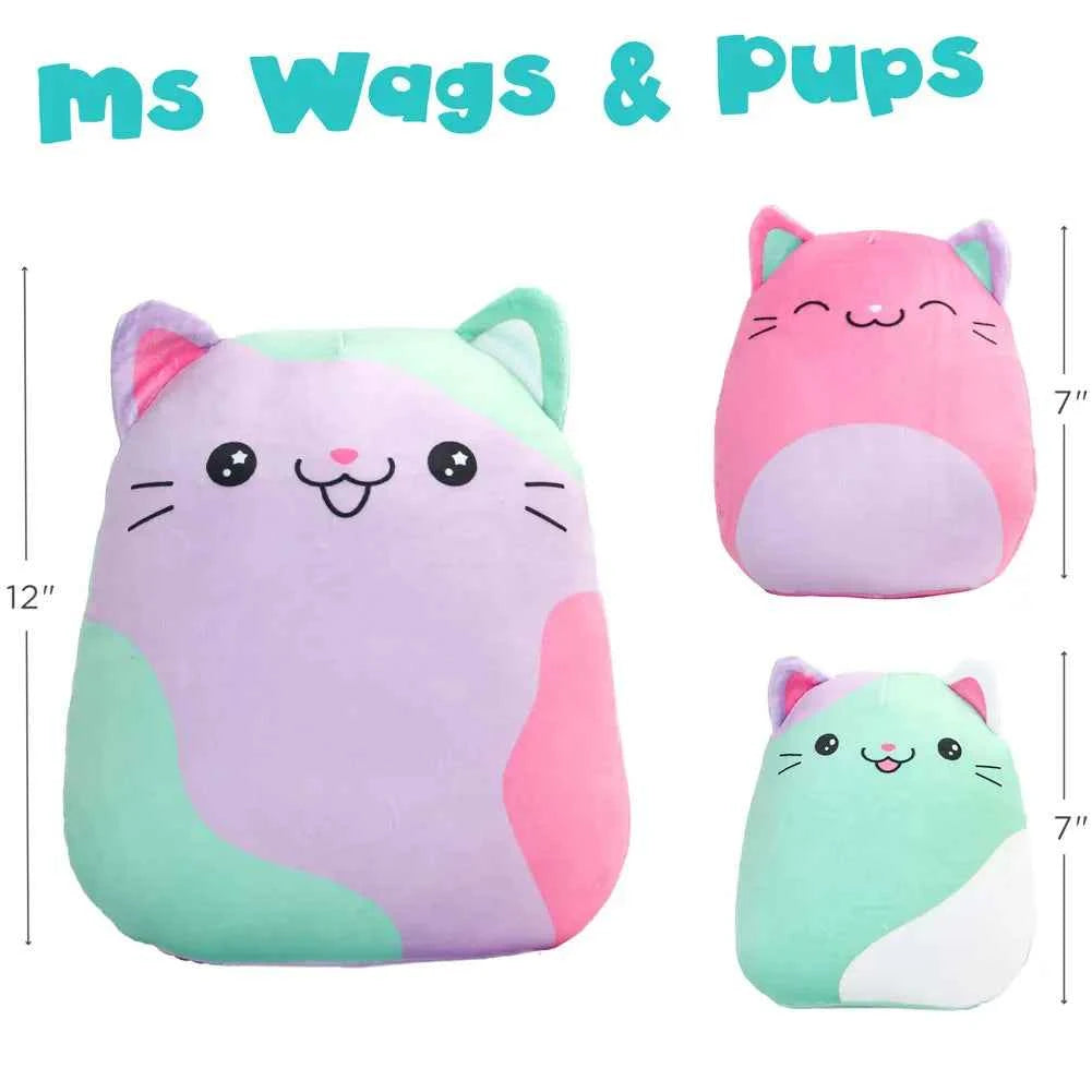 3PCS New Cat Pillow Cartoon Cute Plush Doll Stuffed Animal Children's Christmas Birthday Gift Home Stuffed Animal Plushies Toy