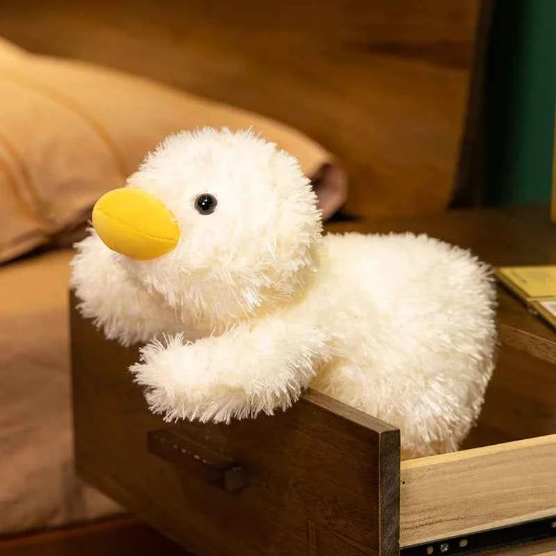 Cute Cartoon Anime Party Pose Yellow Duck Stuffed
