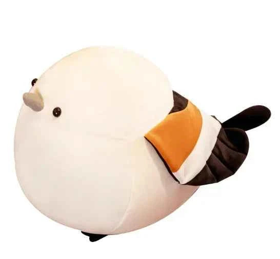 40cm Simulation Fat Round Sparrow Plush Toys Stuffed Lifelike Animal Doll Soft Bird Pillow Cute Gift for Girl
