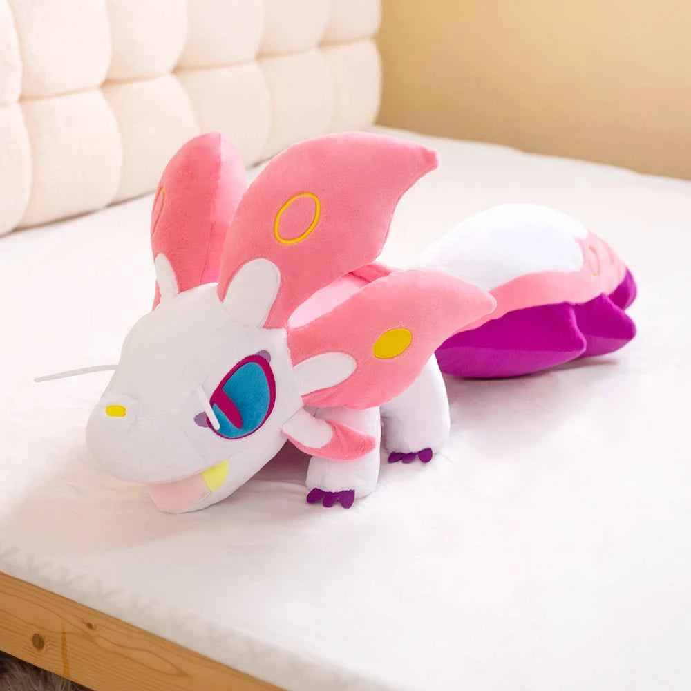 42cm Monster Hunter Mizutsune‌ Fox Plush Stuffed Dolls Soft Pillow Plushie Animal Toy Kawaii Cute Toy Kids Christmas Gift