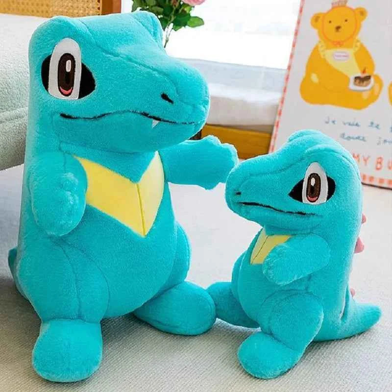 Kawaii Blue Baby Crocodile Anime Plush Toy – Soft Stuffed Animal Pillow Doll (30–80cm)
