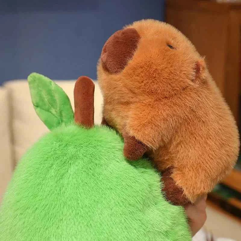 35cm ***Hut Plush Capibala Doll Soft Animal Avocado Mouse Plush Toys Avocado Doll Children's and Girls' Gift Capybara Pillow