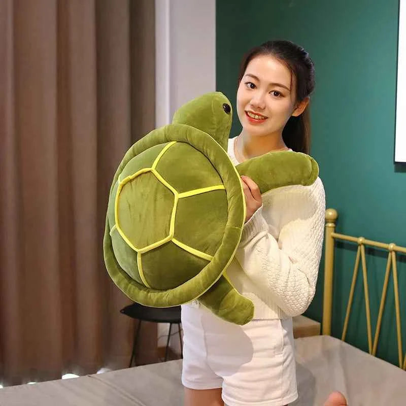 Kawaii Sea Turtle Plush Toy (13.8-21.7 in) - Soft Stuffed Animal Pillow Gift