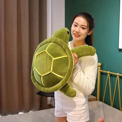 Kawaii Sea Turtle Plush Toy (13.8-21.7 in) - Soft Stuffed Animal Pillow Gift