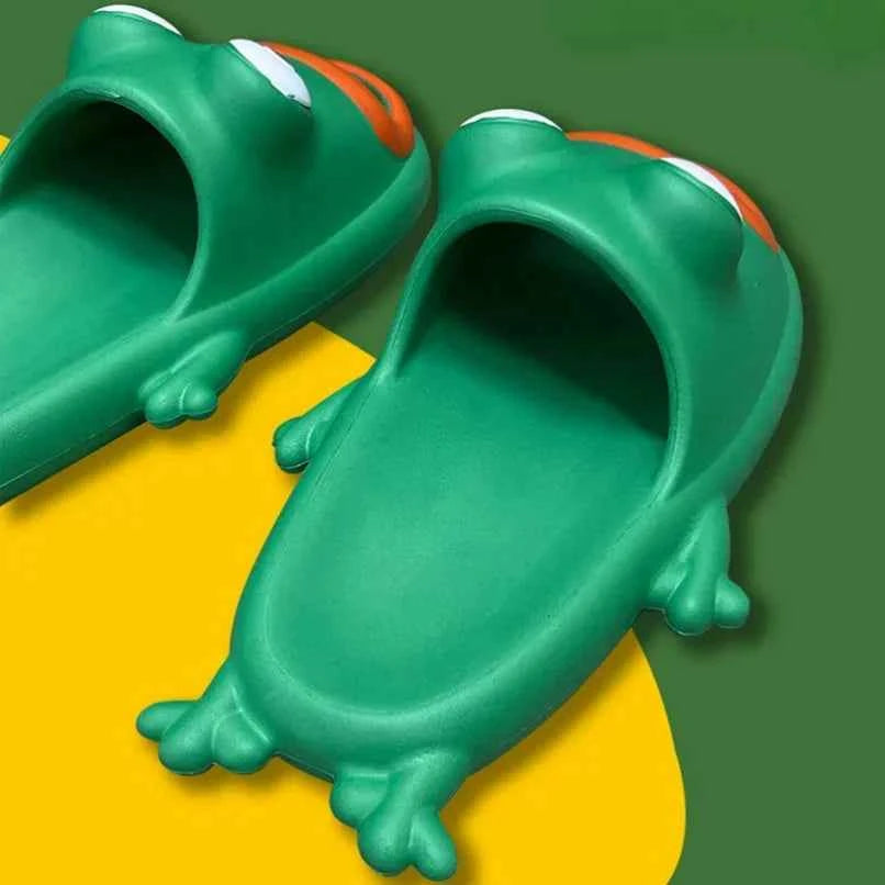 Frog House Slipper Cloud Woman Sandals Flip Flop Toad Soft