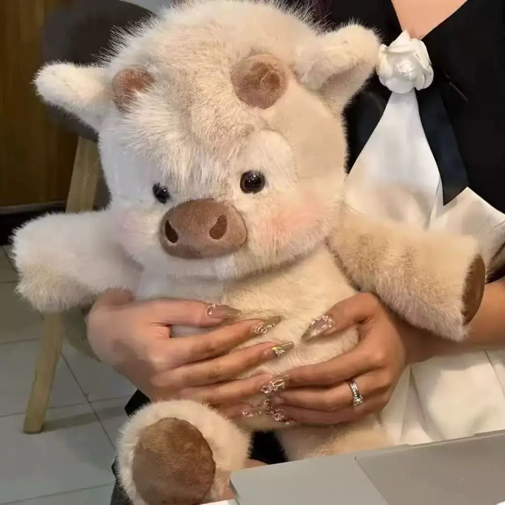 Scottish Cow Plush Toy – 17.7" (45cm) Soft Stuffed Animal
