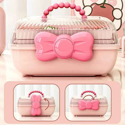 Multi-layer Hairpin Organizer Cute Girl Jewelry Case Head