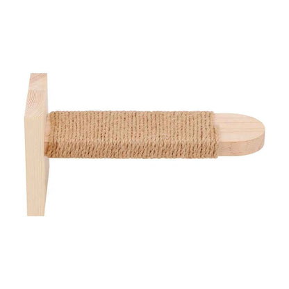 Wooden Cat Wall Steps Climbing Kitten Ladder Sisal Rope Pet