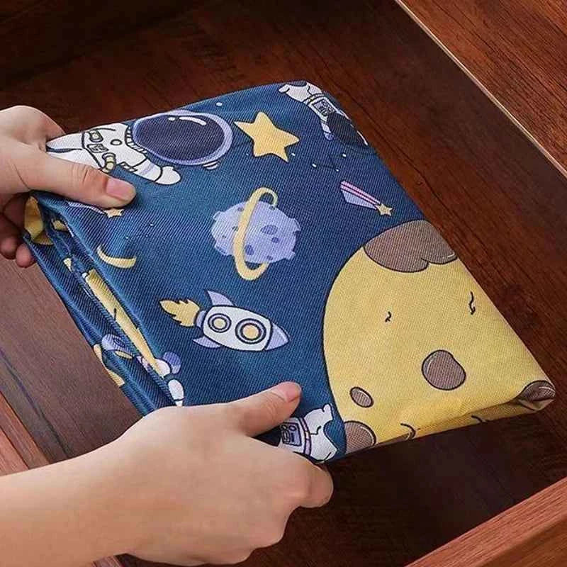 Clothes Storage Bins Cute Teddy Bear Quilt Storage Bag Box