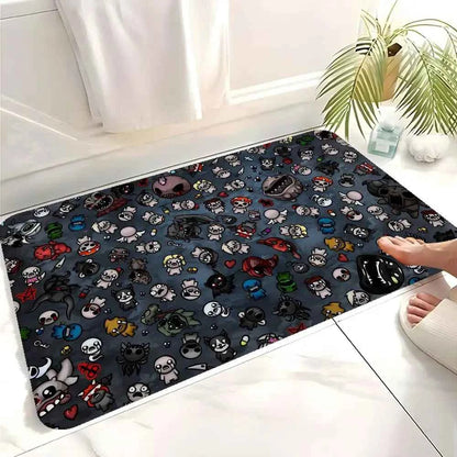 Game The Binding Of Isaac Entrance Door Mat Washable Non-Slip Living Room Sofa Chairs Area Mat Kitchen Welcome Doormat