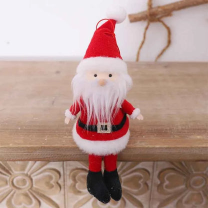 Cute Christmas Elves Stuffed Plush Dolls - Xmas Tree Hanging Ornament & Party Decor