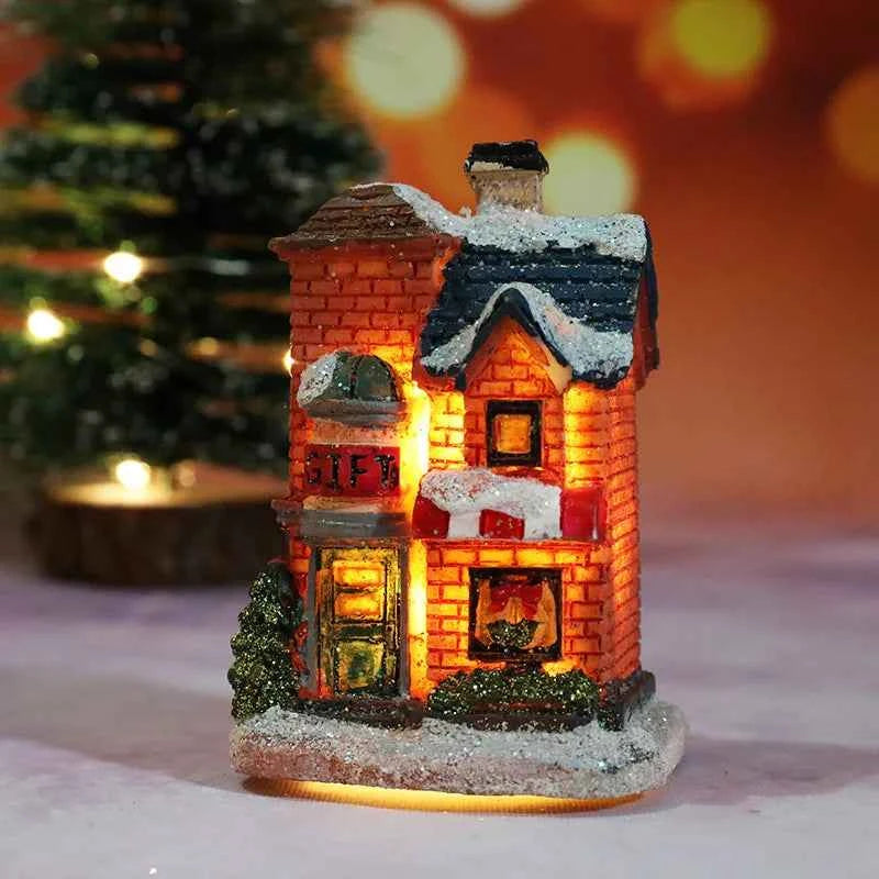 Cute Christmas House LED Night Light (2.4-3.5 in) - Home Ornaments Xmas Gift