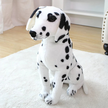 Realistic Sitting Dog Plush Toy – Rottweiler, Beagle, German Shepherd & Dalmatian Spotted dog