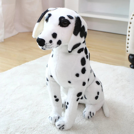 Realistic Sitting Dog Plush Toy – Rottweiler, Beagle, German Shepherd & Dalmatian Spotted dog