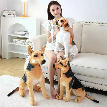Realistic Collie Dog Plush Toy – Standing Border Collie Stuffed Animal