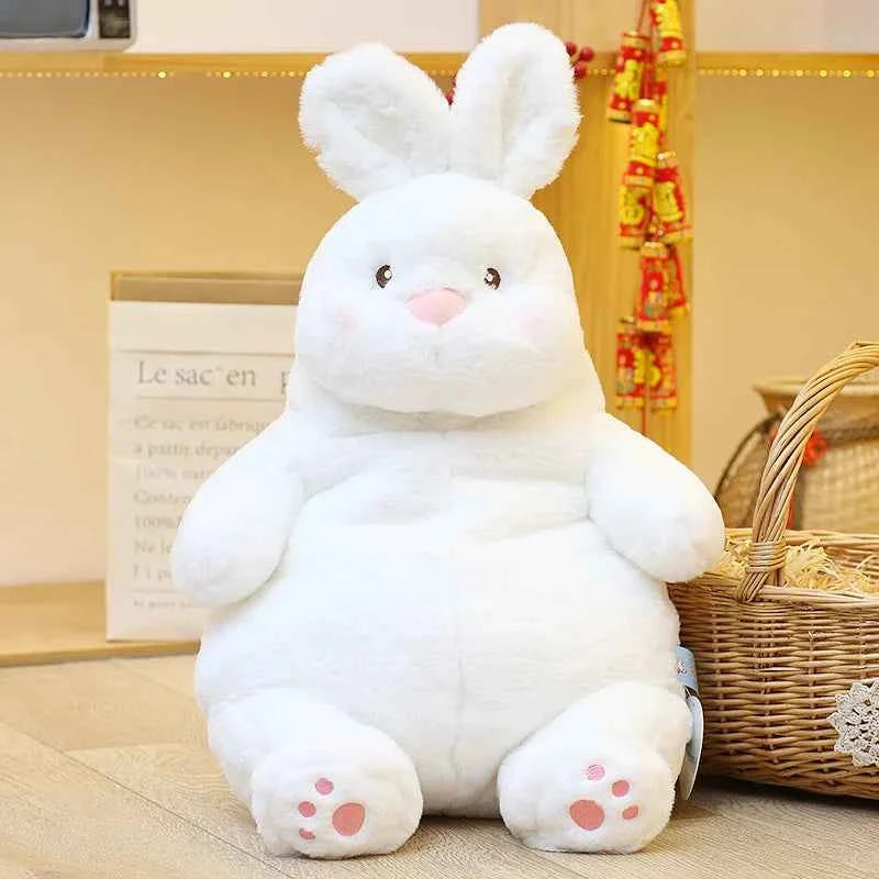 Big Lazy Rabbit Plush Dolls Soft Cute White Bunny Animal Toy Baby Sleep Pillows Kawaii Cushion Decor for Kids Girl Birthday Gift