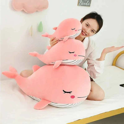 Cute Whale Plush Toy – Soft Ocean Animal Stuffed Pillow